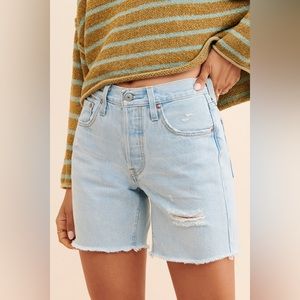 501 Mid-Thigh Denim Shorts Size 27